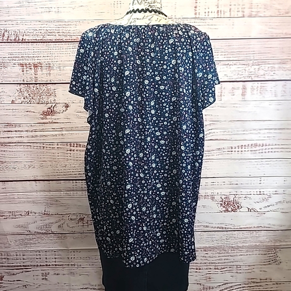 SimpleFun floral short sleeve blouse - Picture 5 of 7